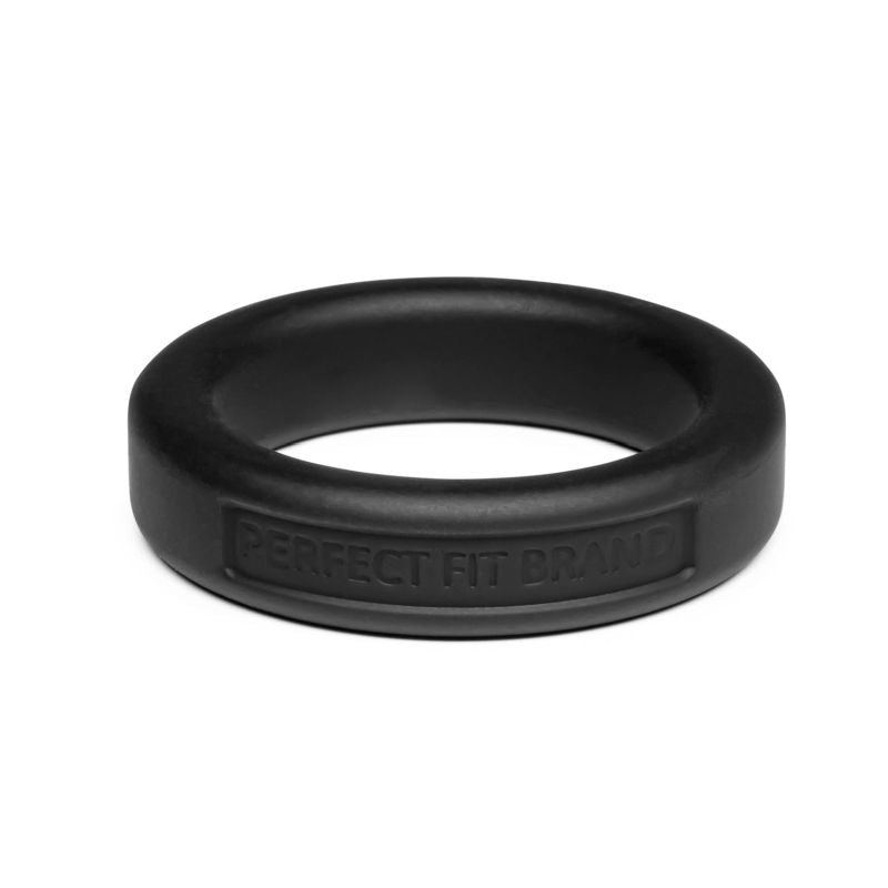 Classic Silicone Medium Stretch Penis Ring 36mm Black - One Stop Adult Shop