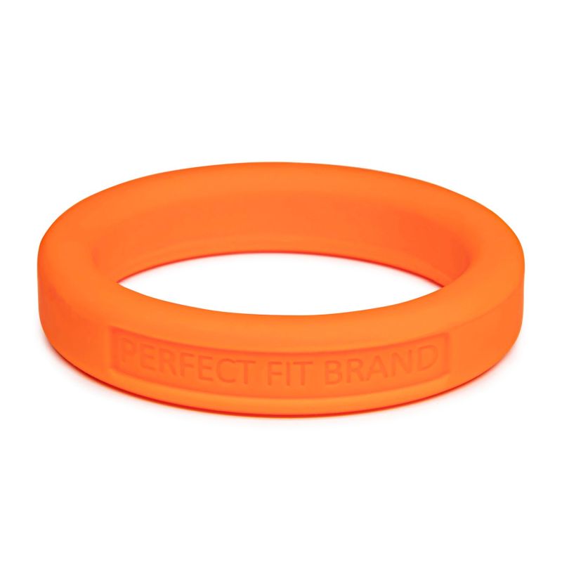 Classic Silicone Medium Stretch Penis Ring 44mm Orange - One Stop Adult Shop