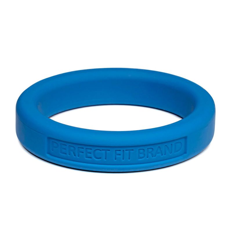 Classic Silicone Medium Stretch Penis Ring 44mm Blue - One Stop Adult Shop