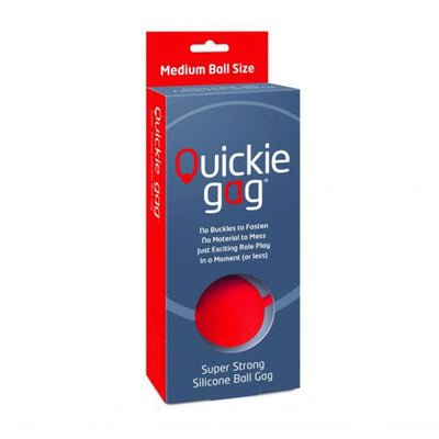 Quickie Gag Medium Ball Red - One Stop Adult Shop