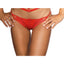 Microfiber and Lace G-String with Studs Red - One Stop Adult Shop