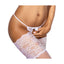Lace Open Front G-String White - One Stop Adult Shop