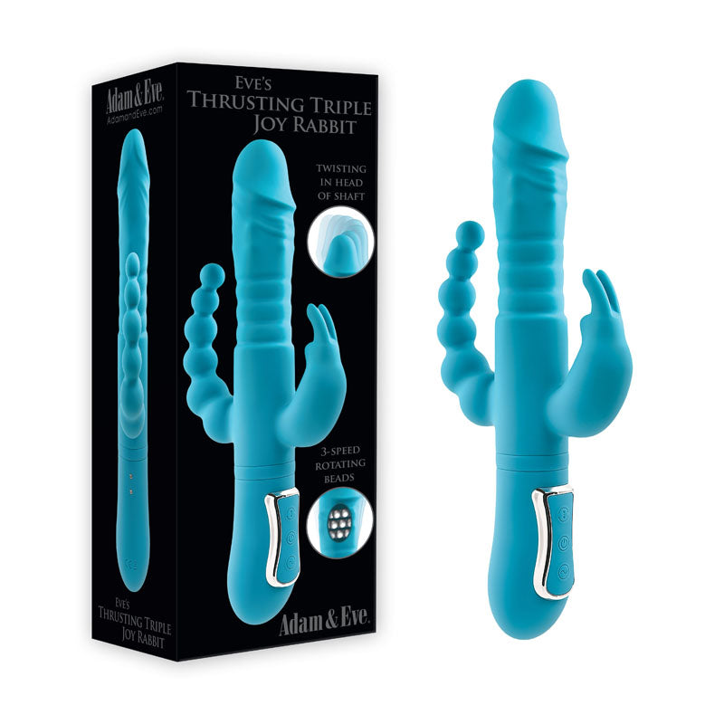 Adam & Eve EVES THRUSTING TRIPLE JOY RABBIT - One Stop Adult Shop