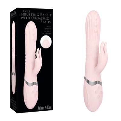 Adam & Eve EVE'S THRUSTING RABBIT WITH ORGASMIC BEADS - One Stop Adult Shop