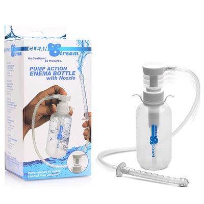 CleanStream - Pump Action Enema Bottle with Nozzle - One Stop Adult Shop