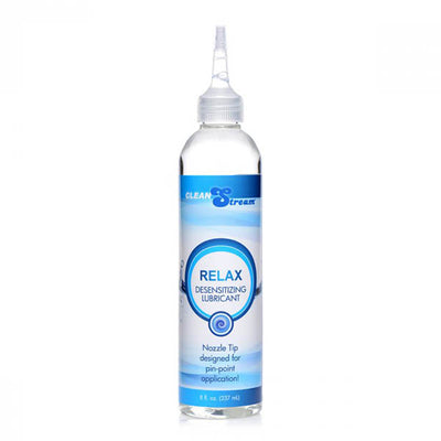 CleanStream - Relax Desensitising Lubricant with Nozzle Tip (237ml) - One Stop Adult Shop