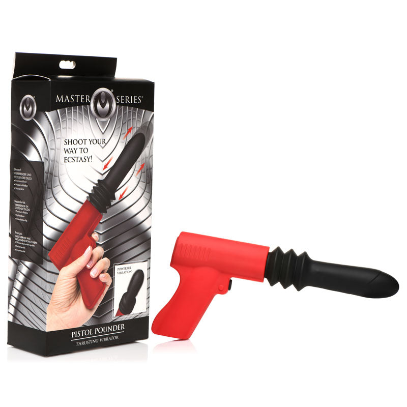 Master Series Pistol Pounder Thrusting Vibrator - One Stop Adult Shop