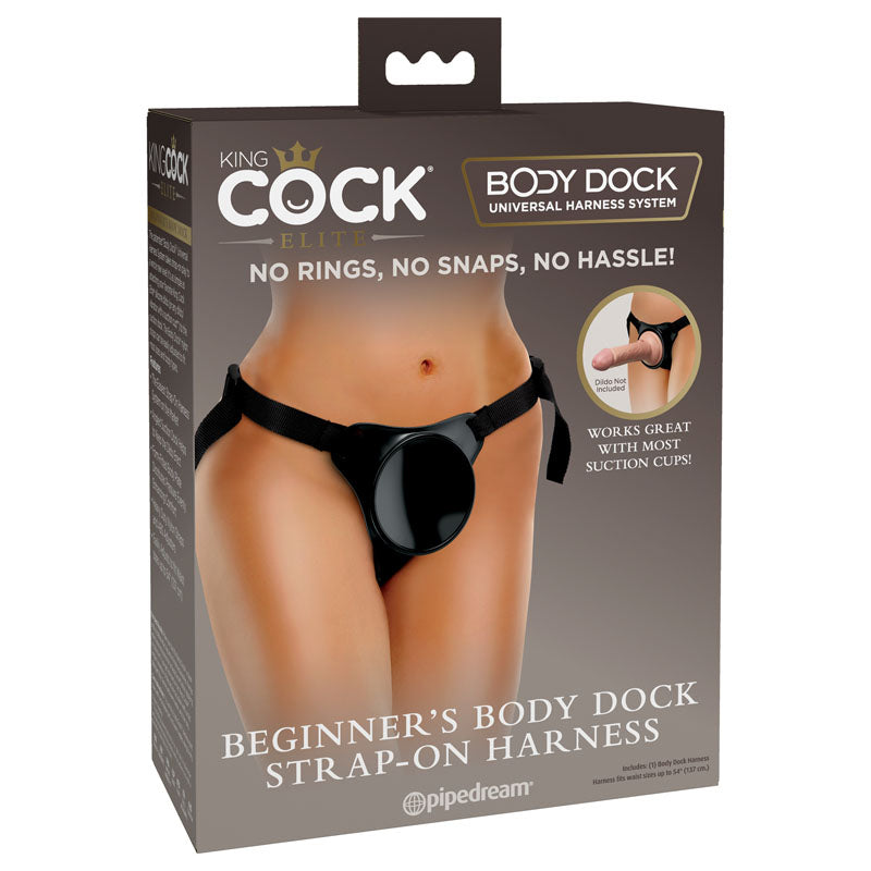 King Cock Elite Beginner's Body Dock Strap-On Harness - One Stop Adult Shop