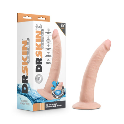 Dr. Skin Glide 7.5 Inch Self Lubricating Dildo - One Stop Adult Shop