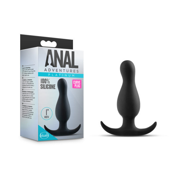 Anal Adventures - Platinum - Curve Plug - One Stop Adult Shop