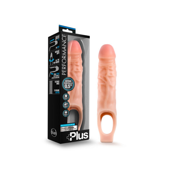 Performance Plus 9'' Silicone Cock Sheath Penis Extender - One Stop Adult Shop