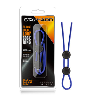 Stay Hard - Silicone Double Loop Cock Ring - One Stop Adult Shop