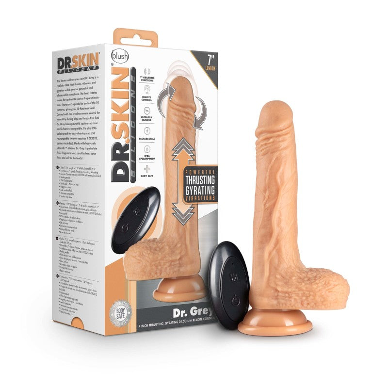 Dr. Skin Silicone Dr. Grey - Flesh - One Stop Adult Shop