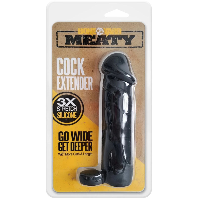 Boneyard Meaty Cock Extender Black - One Stop Adult Shop