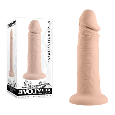 Evolved 6'' VIBRATING DONG LIGHT - One Stop Adult Shop
