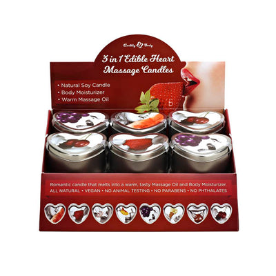3 in 1 Edible Heart Massage Candles - One Stop Adult Shop