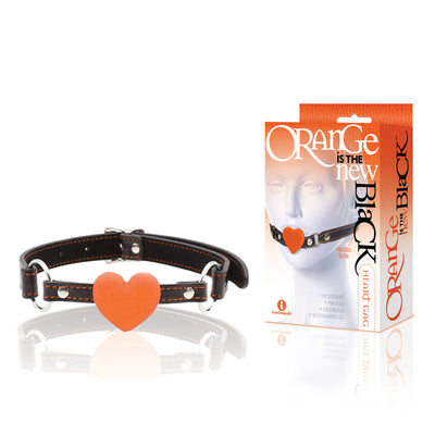 The 9's Orange Is The New Black, Heart Gag - One Stop Adult Shop