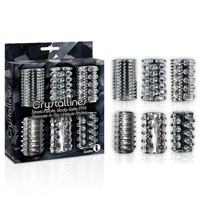 The 9's Crystalline TPR Cock Sleeves - One Stop Adult Shop