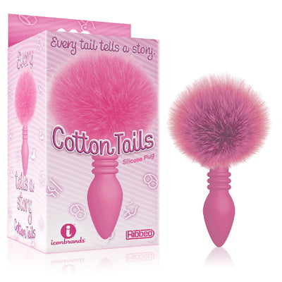 The 9's Cottontails, Ribbed Pink - One Stop Adult Shop