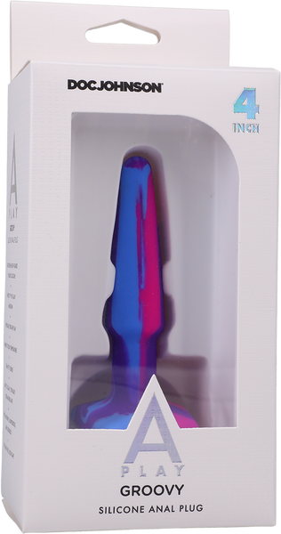 Groovy Silicone Anal Plug 4" Berry - One Stop Adult Shop
