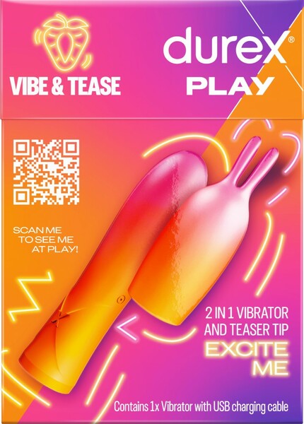 Play Vibe &amp; Tease 2 In 1 Vibrator &amp; Teaser Tip - One Stop Adult Shop