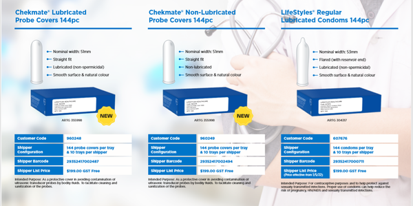 Chekmate Lubricated Probe Cover 144's - One Stop Adult Shop