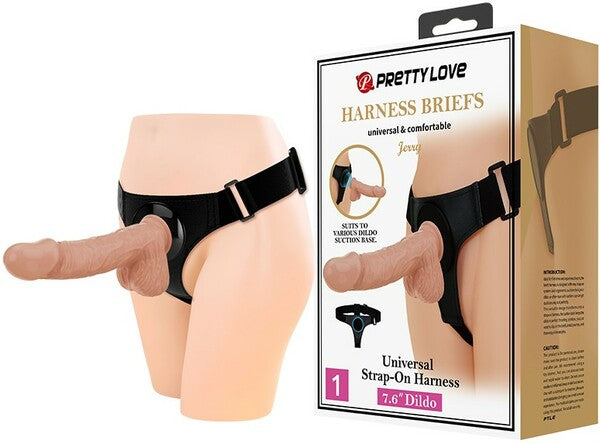 Universal Strap-On Harness (7.6" Dildo) - One Stop Adult Shop