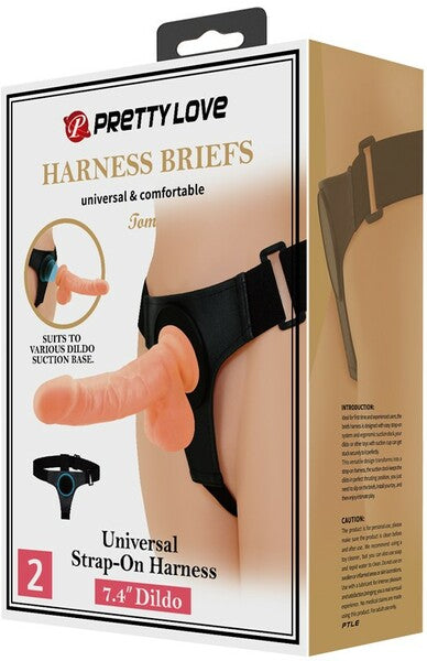 Universal Strap-On Harness (7.4" Dildo) - One Stop Adult Shop