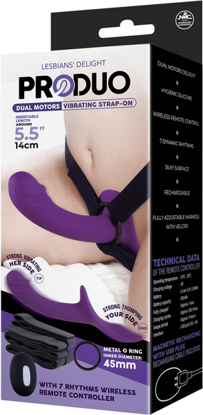 Dual Motors Vibrating Strap-On - One Stop Adult Shop