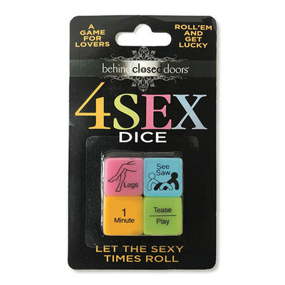 Game - Behind Closed Doors - 4 Sex Dice - One Stop Adult Shop