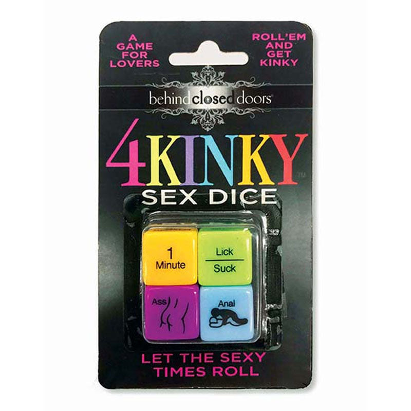 Behind Closed Doors - 4 Kinky Sex Dice - One Stop Adult Shop