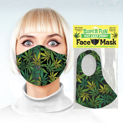 Super Fun Face Mask - Pot Leaf - One Stop Adult Shop