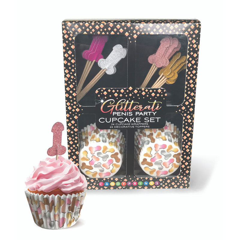 Glitterati - Penis Party Cupcake Set - One Stop Adult Shop