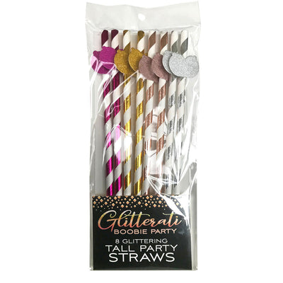 Glitterati - Boobie Tall Party Straws - One Stop Adult Shop
