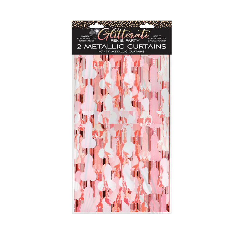 Glitterati - Penis Foil Curtains - One Stop Adult Shop