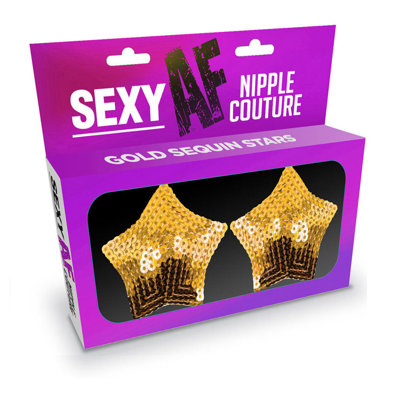 Sexy AF - Nipple Couture Gold Stars - One Stop Adult Shop