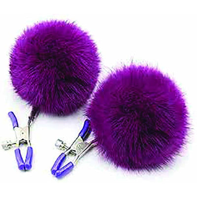 Sexy AF - Clamp Couture Purple Puff Balls - One Stop Adult Shop