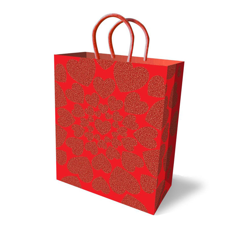 Gift Bag - Glitter Hearts - One Stop Adult Shop