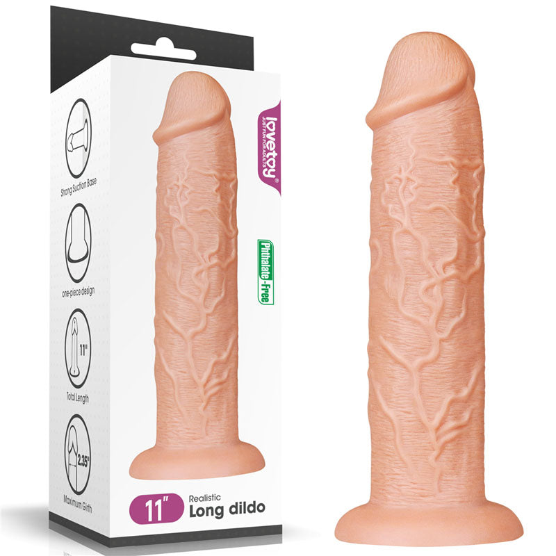 King Size 11'' Realistic Dildo - One Stop Adult Shop