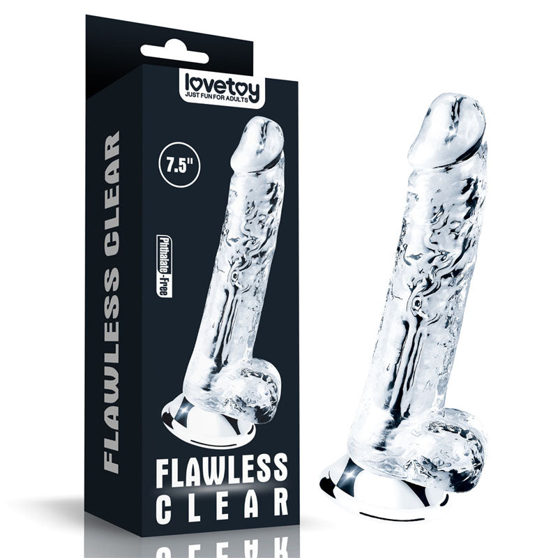 Flawless Clear Dildo 7.5'' - One Stop Adult Shop