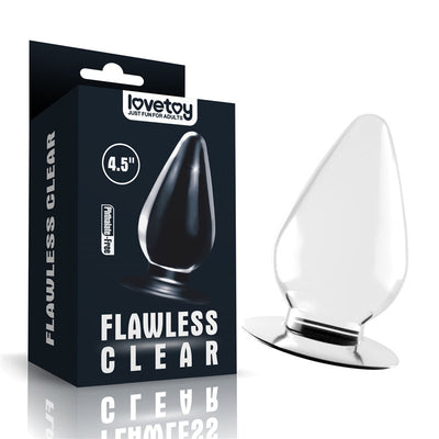 Flawless Clear Anal Plug 4.5'' - One Stop Adult Shop