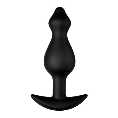 F-78: POINTEE 100% SILICONE PLUG BLACK S - One Stop Adult Shop