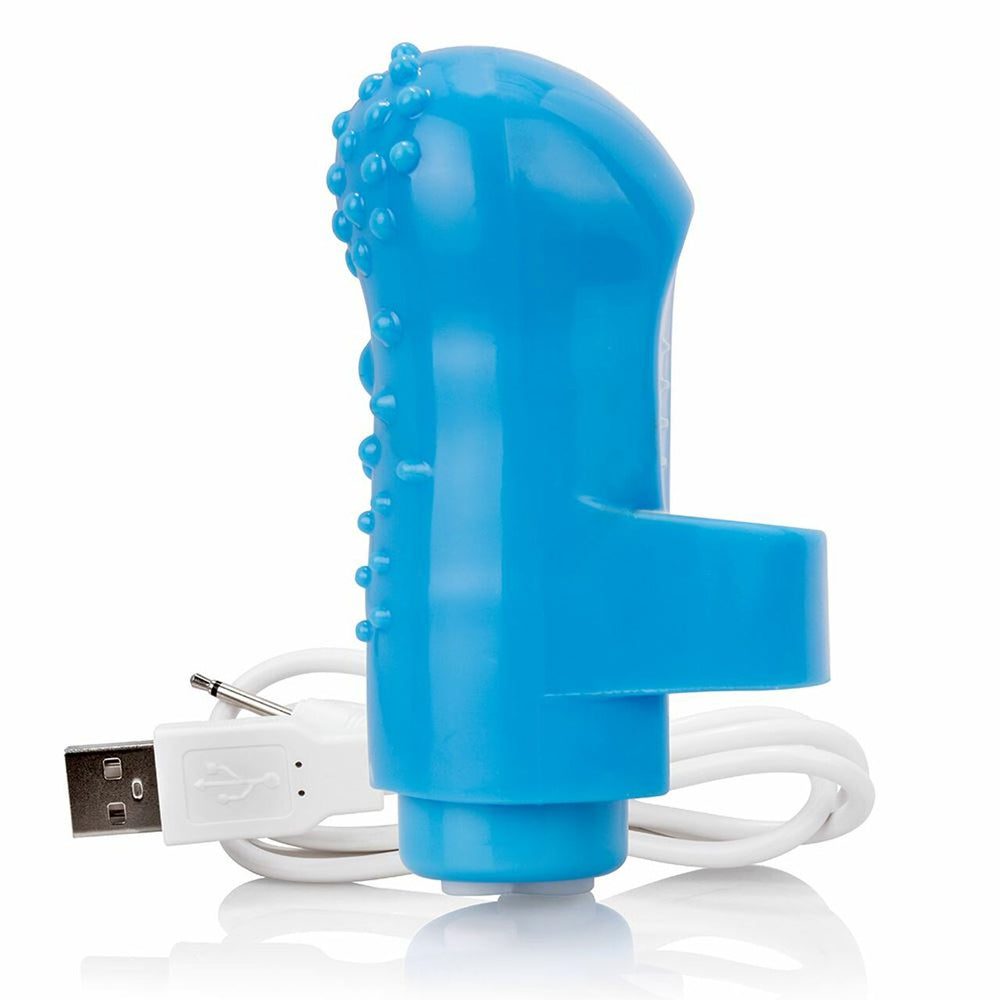 Charged FingO Vooom Mini Vibe - Blue - One Stop Adult Shop