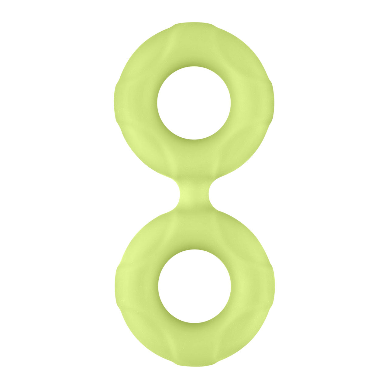 F-81: DOUBLE RING (LIQUID SILICONE) 47MM - GLOW - One Stop Adult Shop