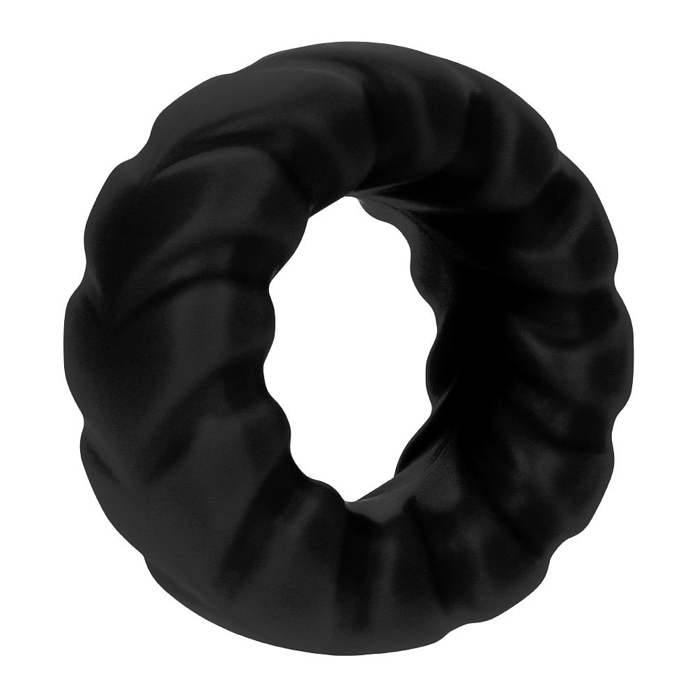 F-25: 23MM 100% LIQUID SILICONE C-RING BLACK - One Stop Adult Shop