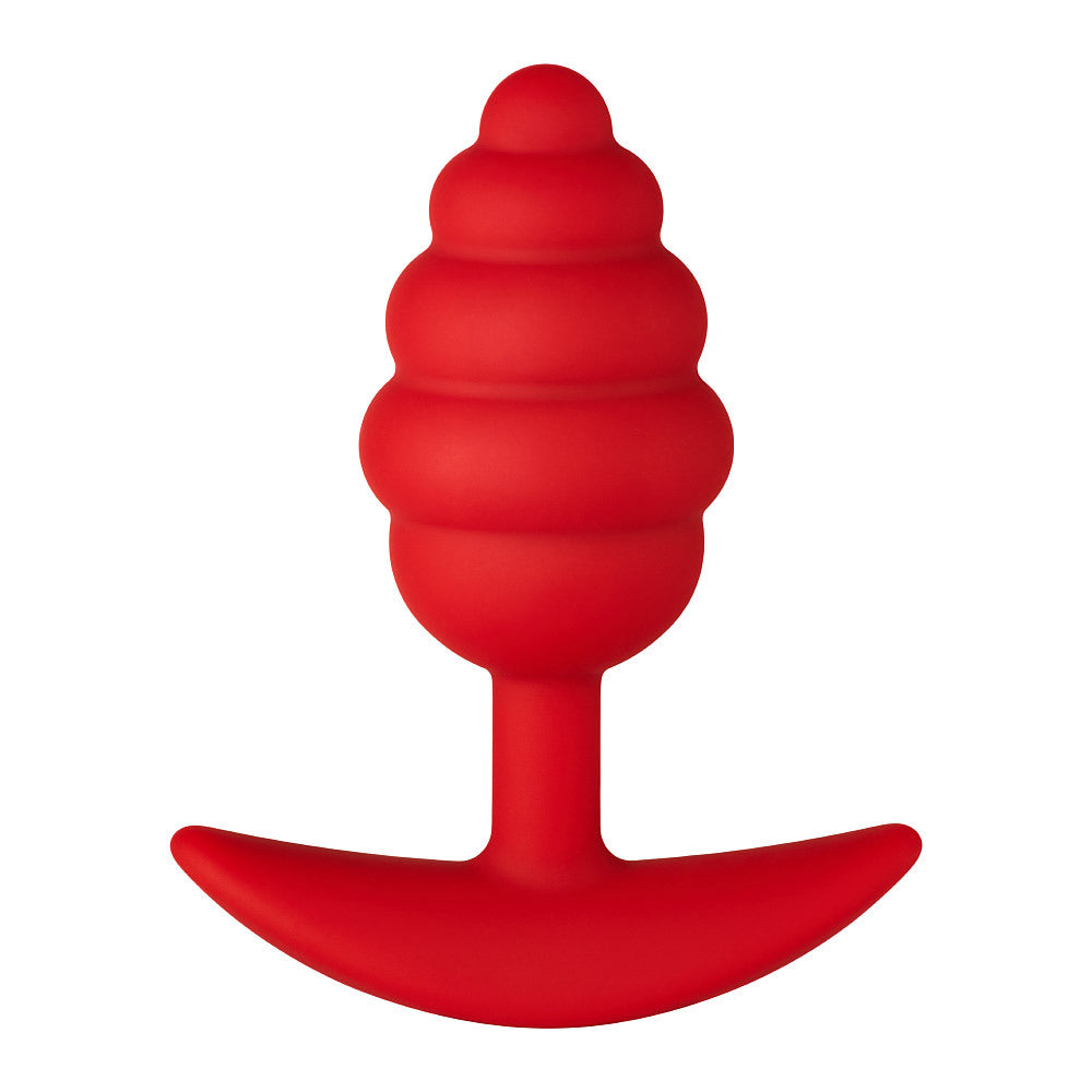 F-83: SPIR PLUG 100% SILICONE RED - One Stop Adult Shop