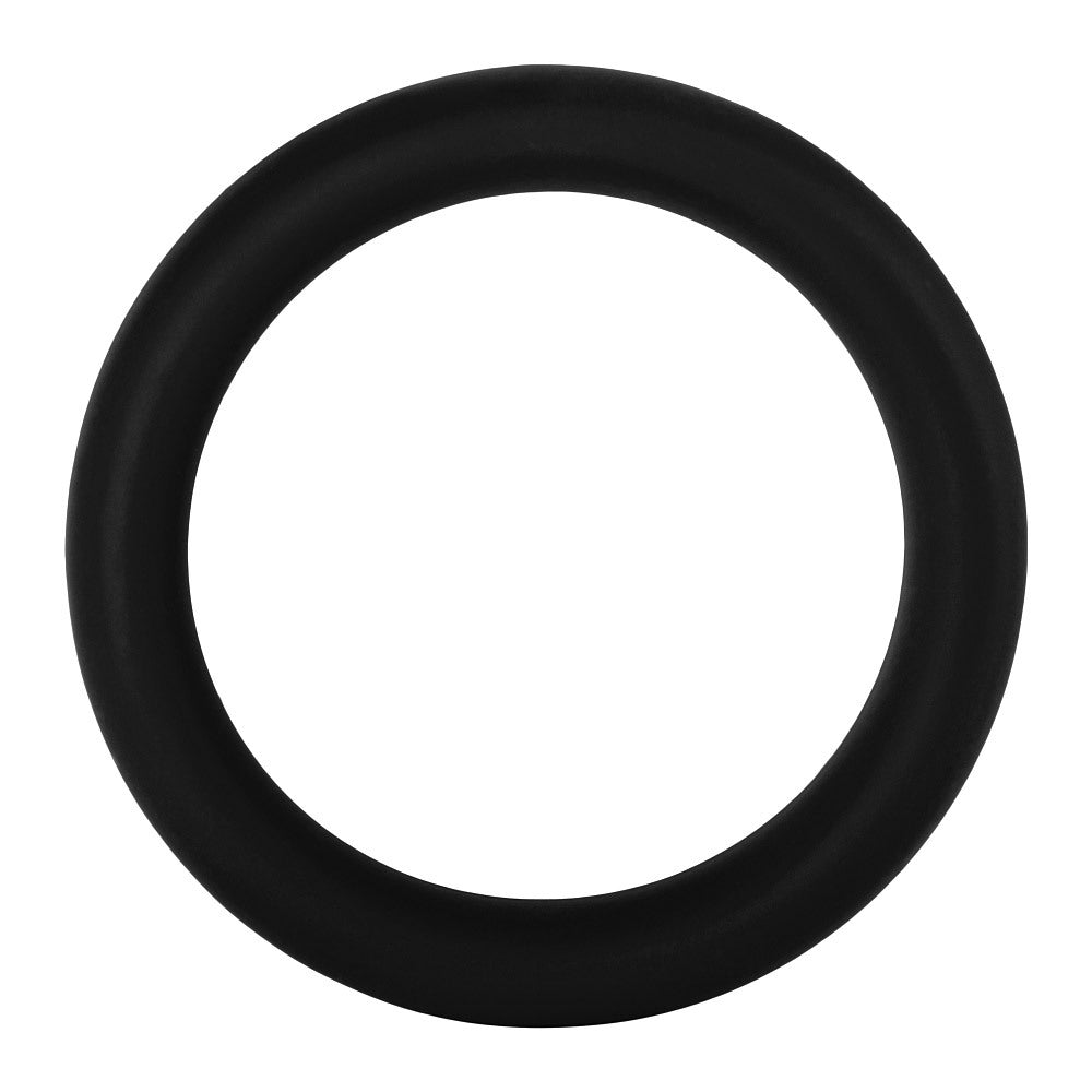 F-64: 50MM 100% SILICONE RING WIDE BLACK L - One Stop Adult Shop