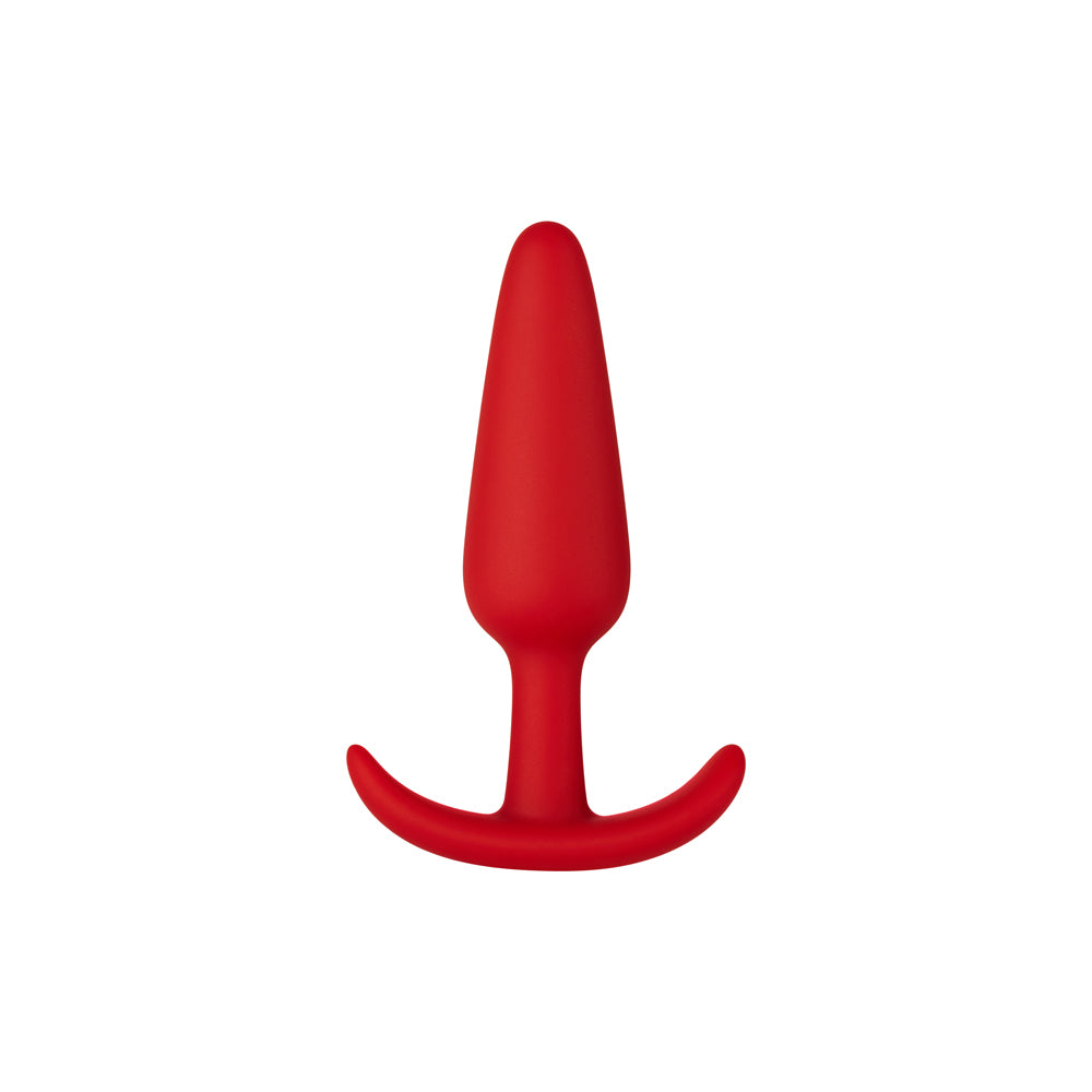 F-31: 100% SILICONE PLUG RED S - One Stop Adult Shop