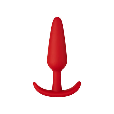 F-31: 100% SILICONE PLUG RED M - One Stop Adult Shop