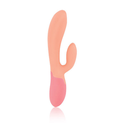 Xena Rabbit Vibrator Peach & Coral - One Stop Adult Shop